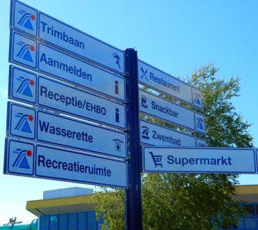 Bewegwijzering Camping Tempelhof